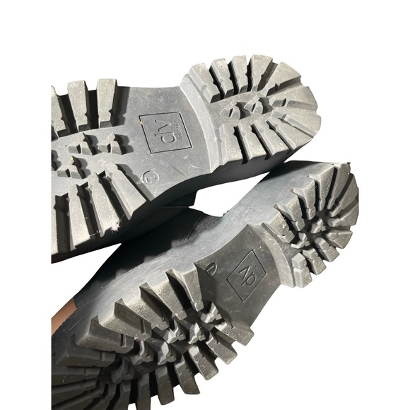 DV Dolce Vita Black Lug Sole Platform Slide Sandals Womens Size 7 Chunky Mules - Picture 4 of 6